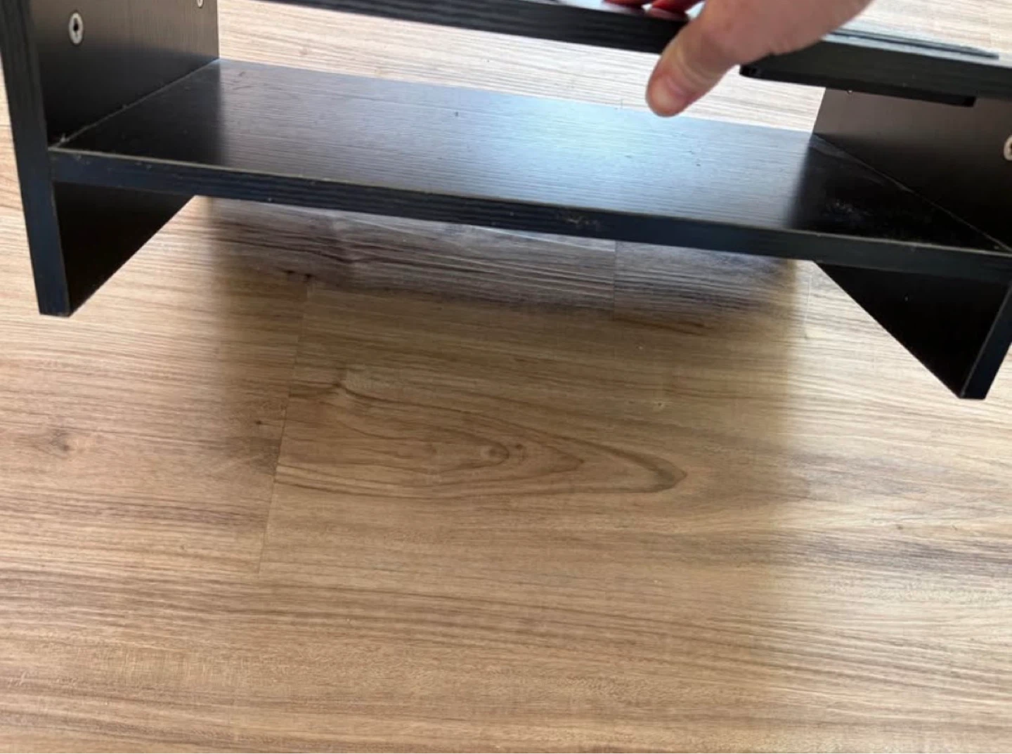 Black Wooden Monitor Stand Riser