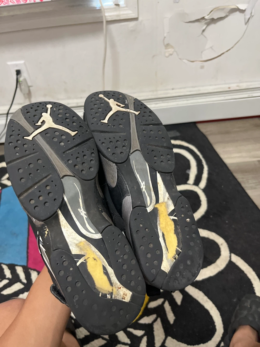 Air Jordan VIII (8) Black Basketball Shoes - photo 2