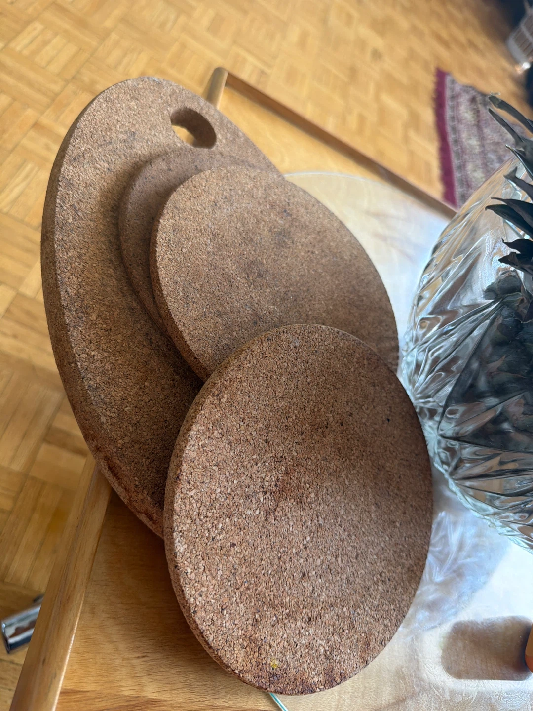 Cork Coasters and Trivet Set - photo 2