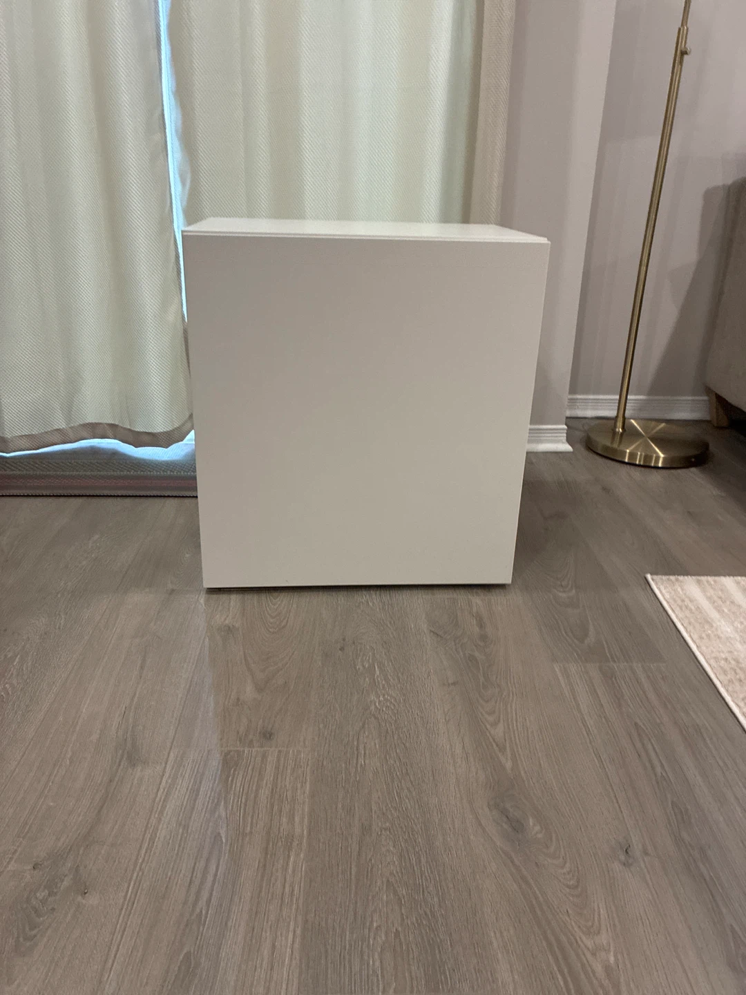 White cabinet with door