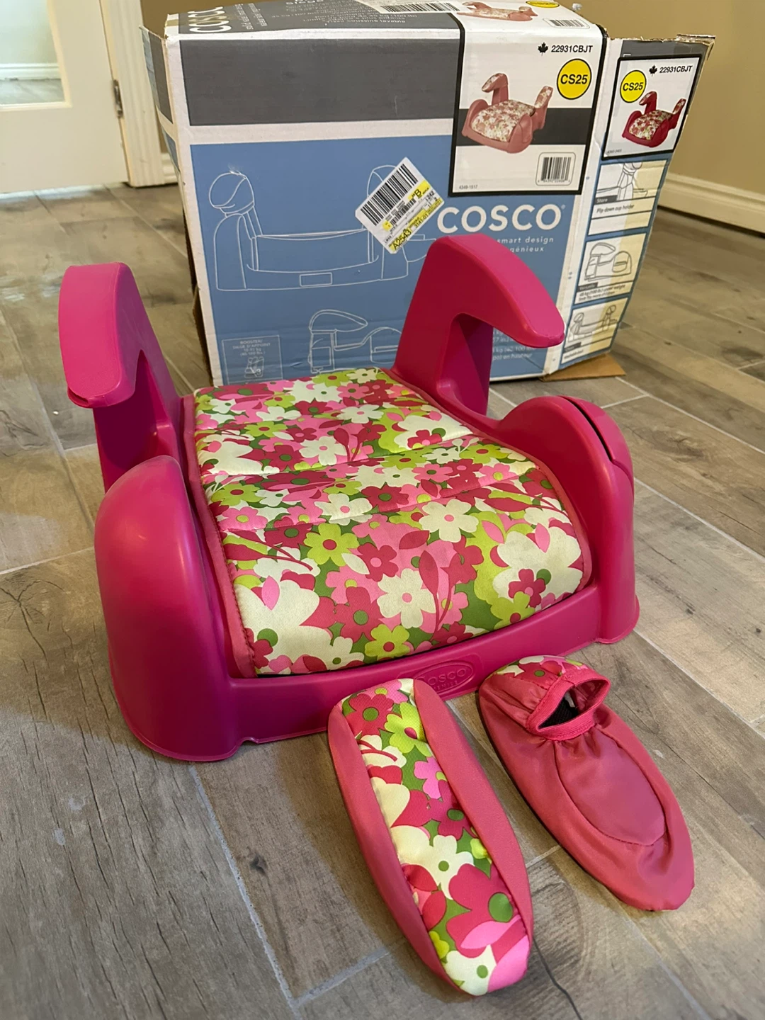 Cosco Highrise Booster Car Seat - Pink Floral