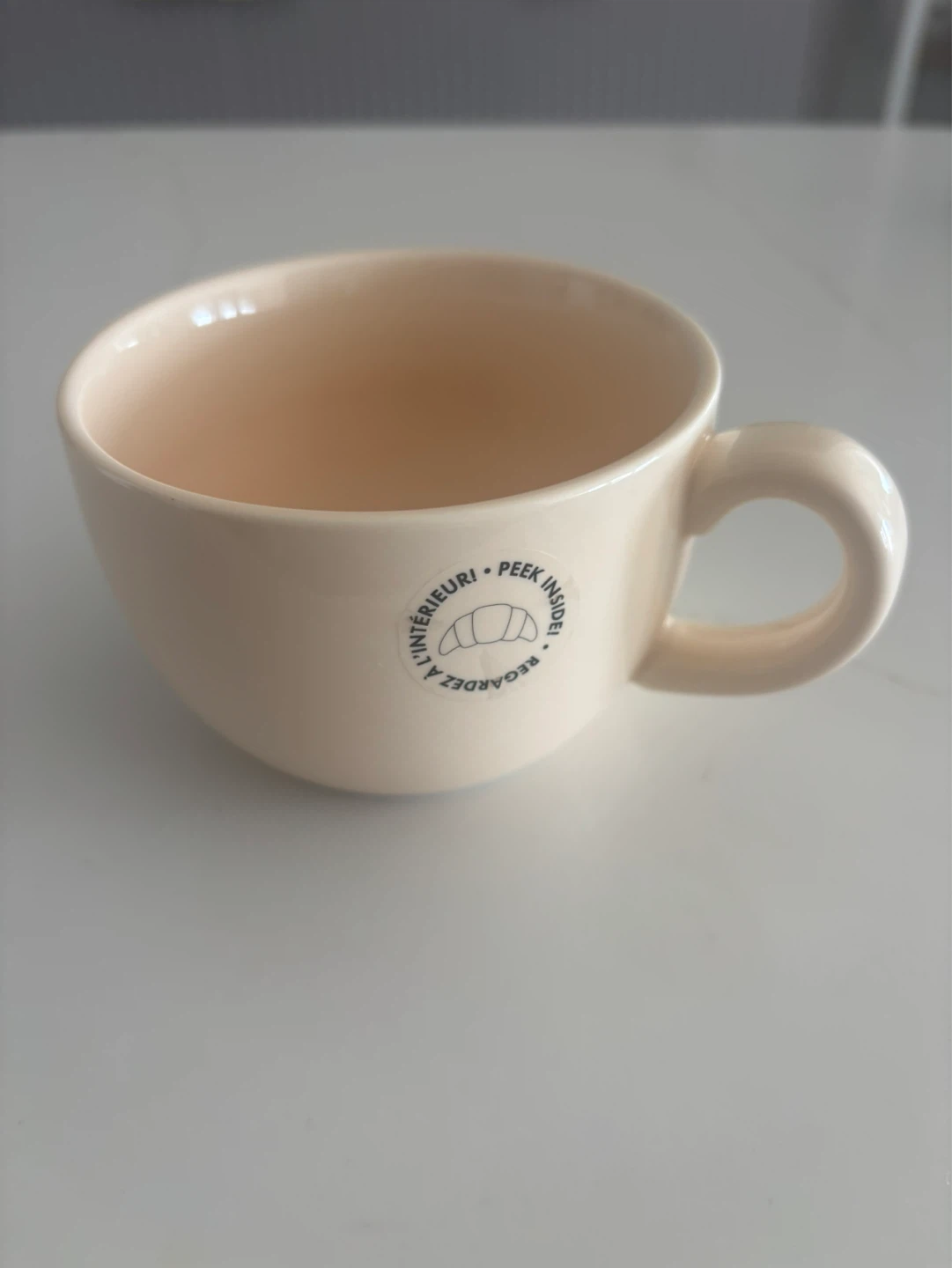 NEW! Indigo "Peek Inside" Croissant Mug - photo 2