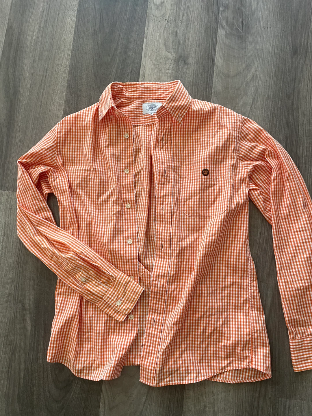 012 bape flannel button up