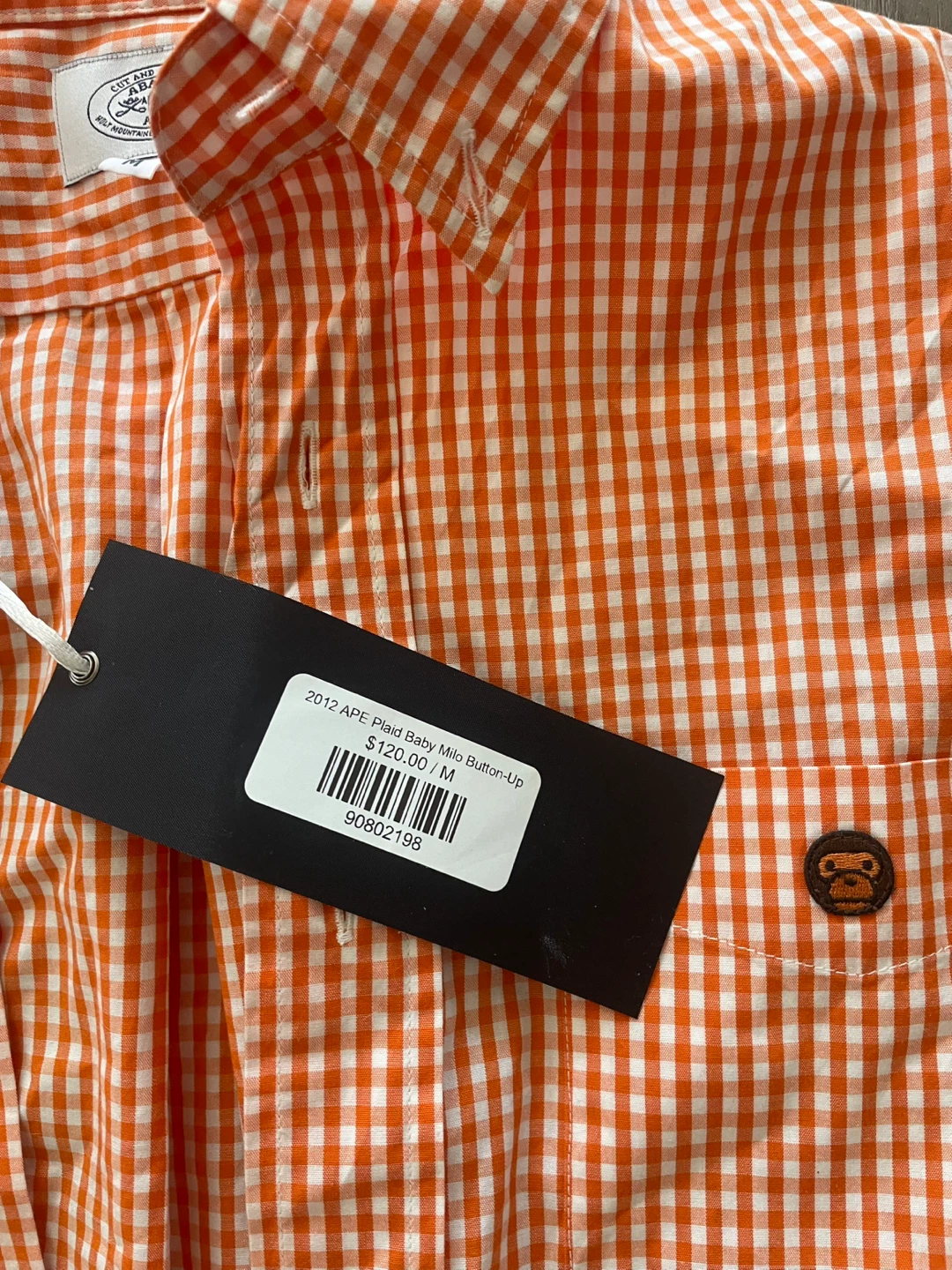 012 bape flannel button up - photo 2
