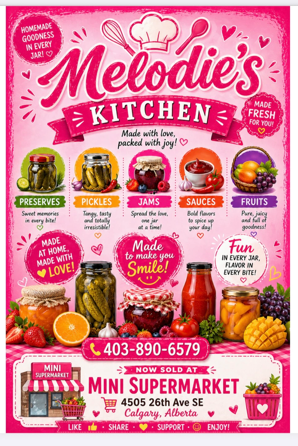 Melodie's Kitchen Jams, Pickles, and Preserves