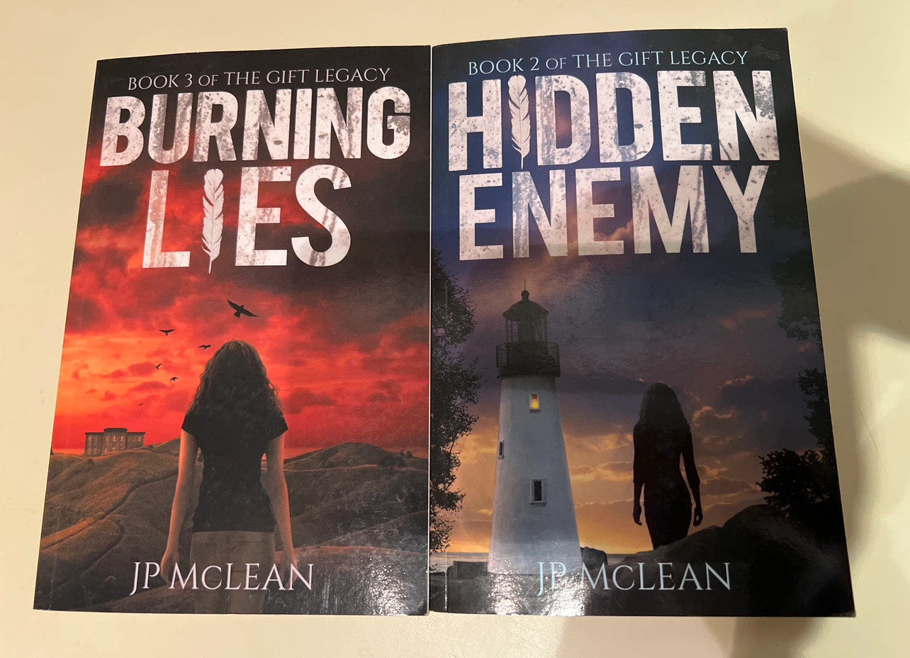 The Gift Legacy Books: Burning Lies & Hidden Enemy by JP McLean