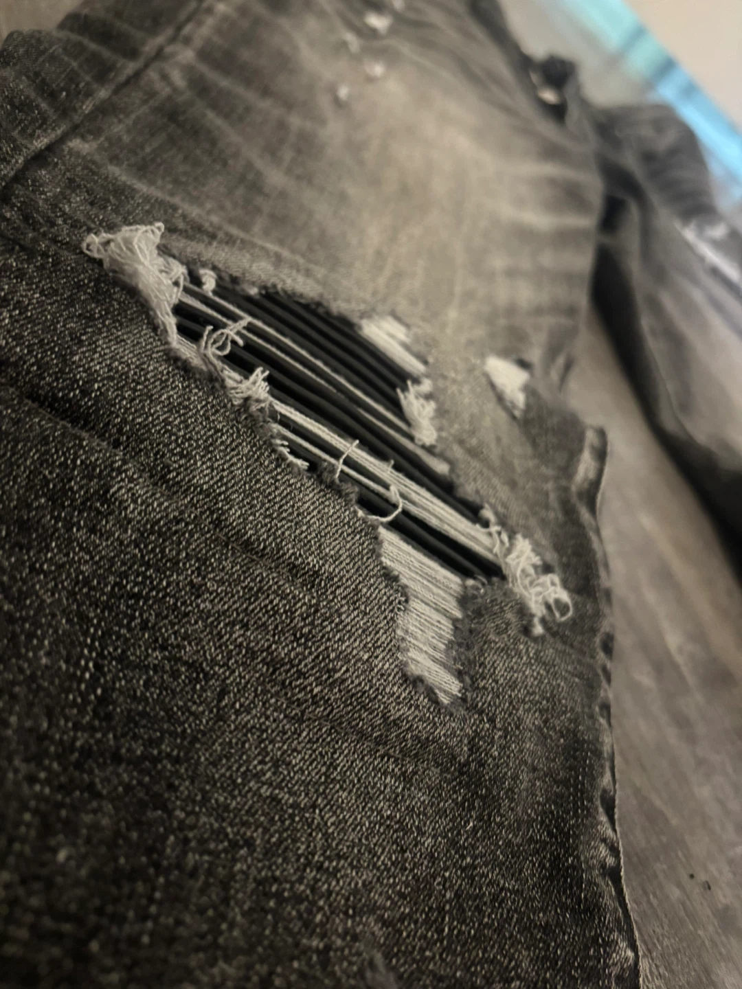 AMIRI Distressed Black Jeans Size 30