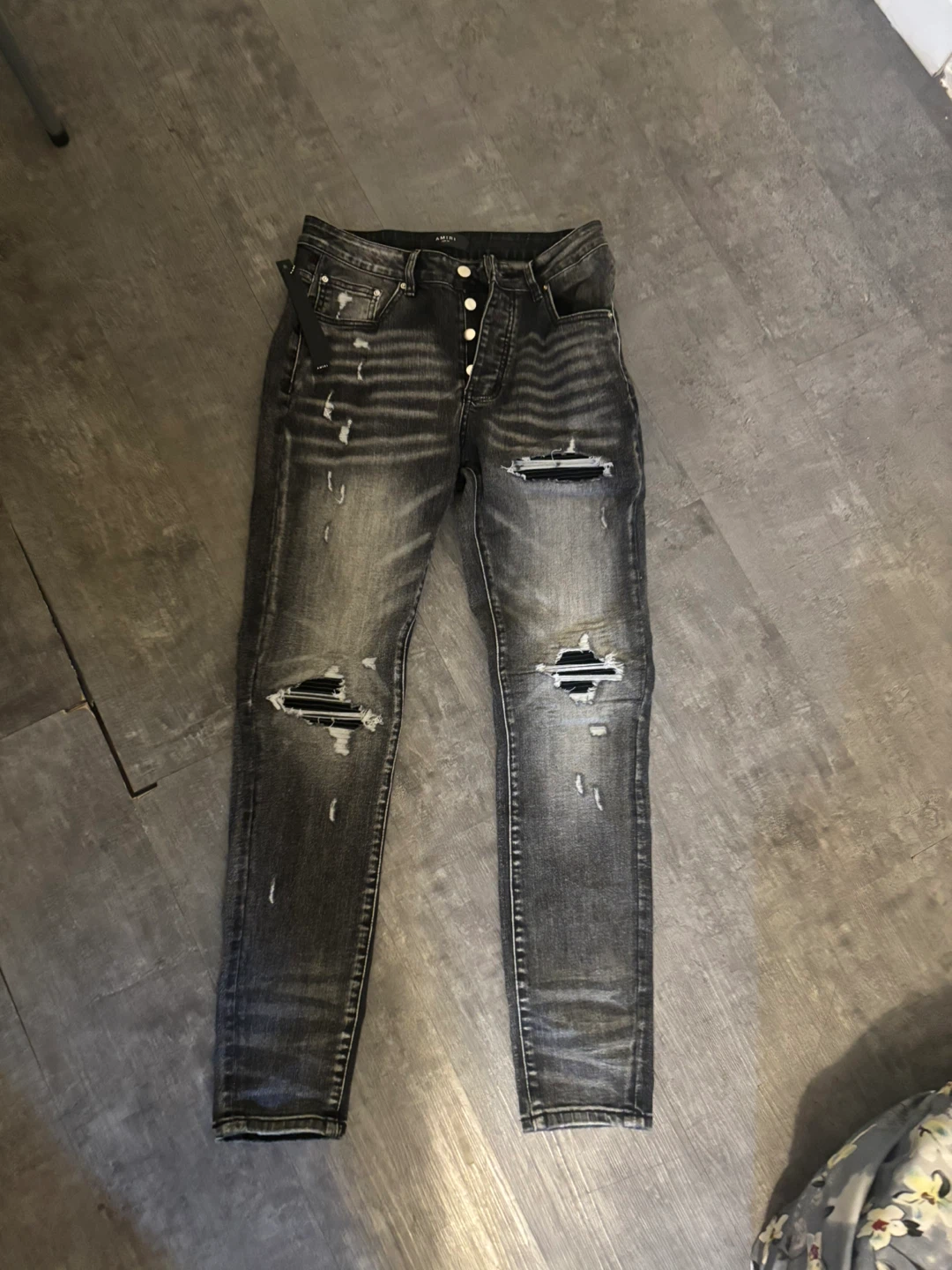 AMIRI Distressed Black Jeans Size 30 - photo 5