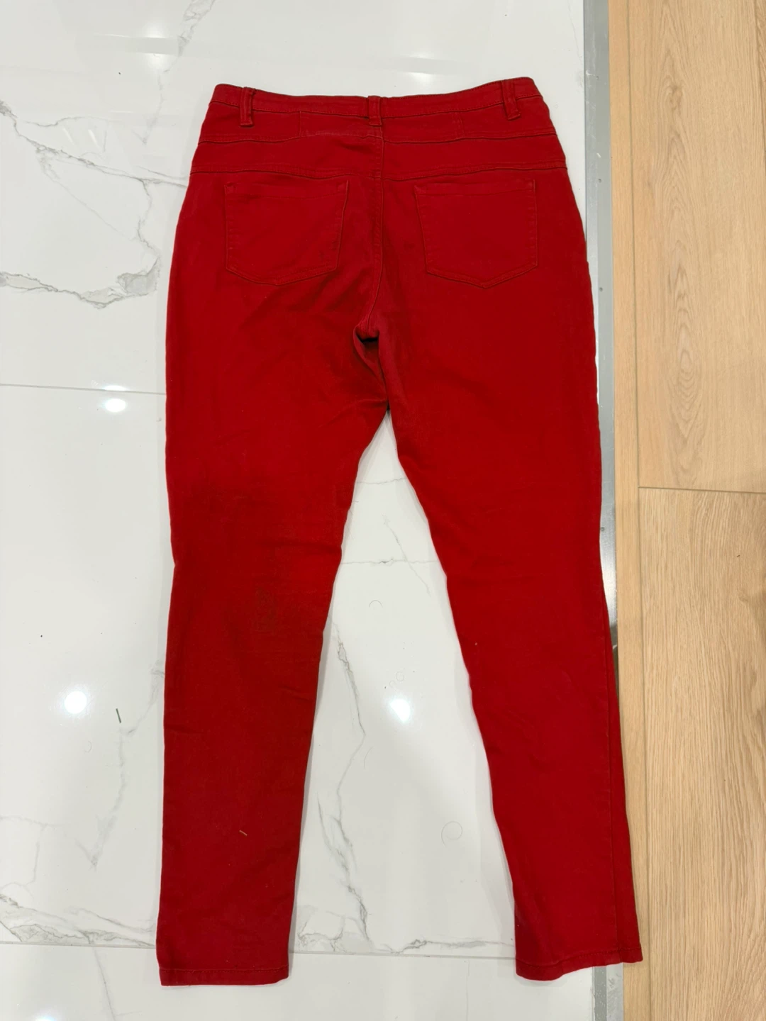 Vienna High Rise Skinny Fit Jeans - Red - photo 2