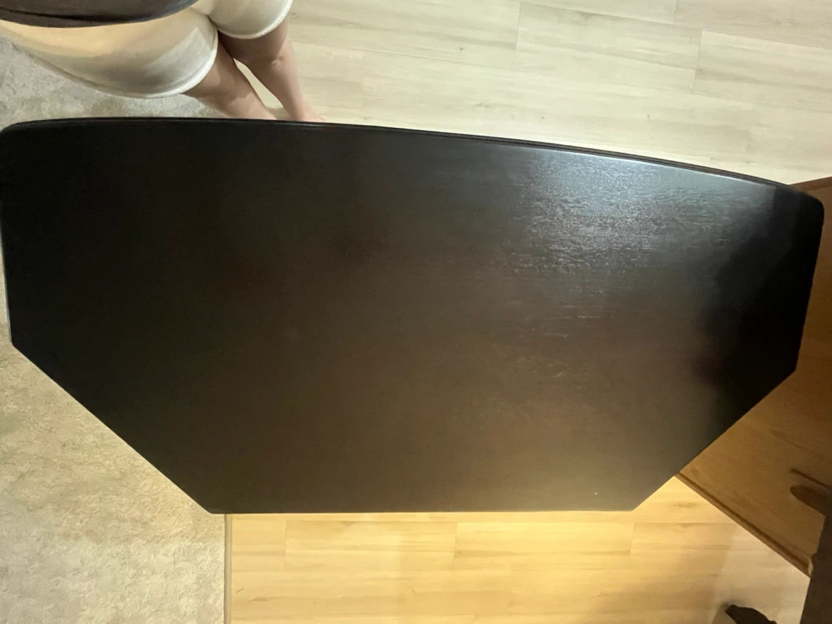 Solid Wood Black/Espresso Corner TV Stand - photo 2