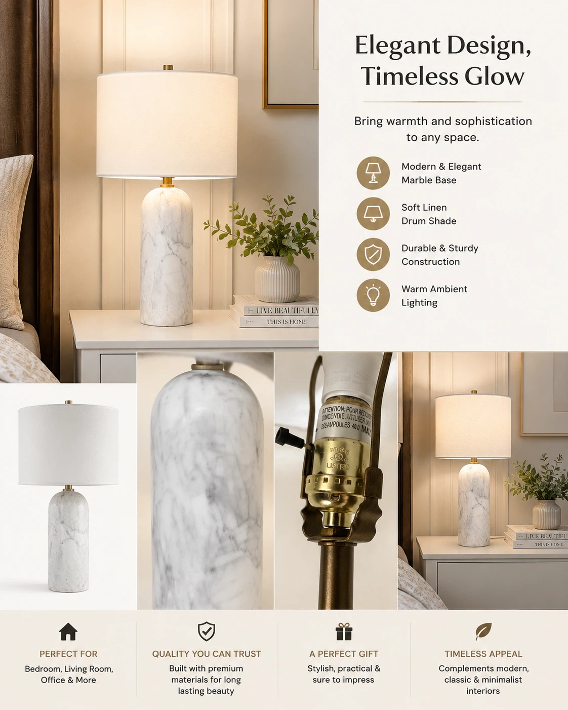 Renwil Beausoleil 20" Table Lamp