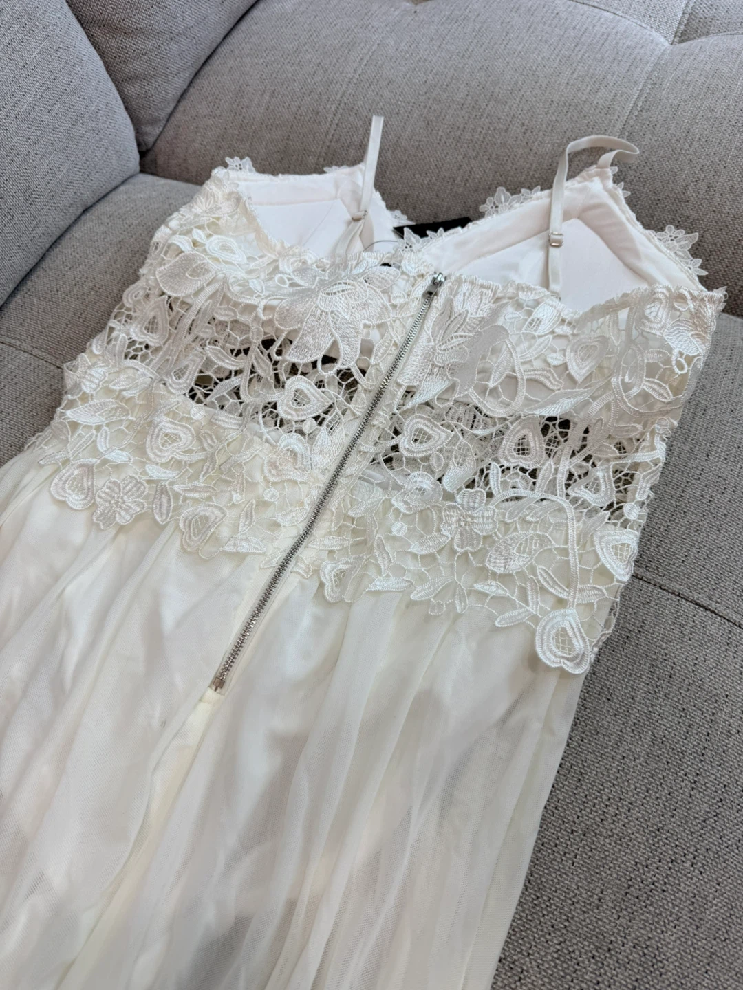 Sexy Sheer White Lace Maxi Dress Body Suit Dress - photo 3