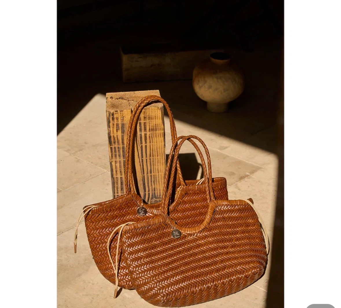 Woven Straw Tote Bag - photo 3