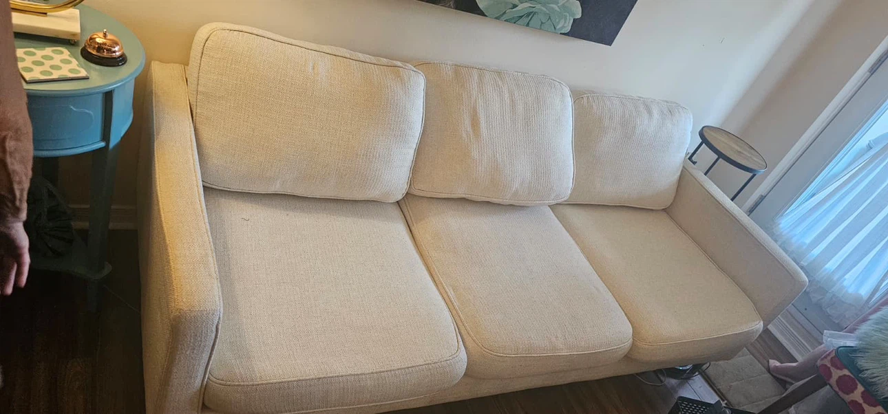 Cream Fabric Sofa