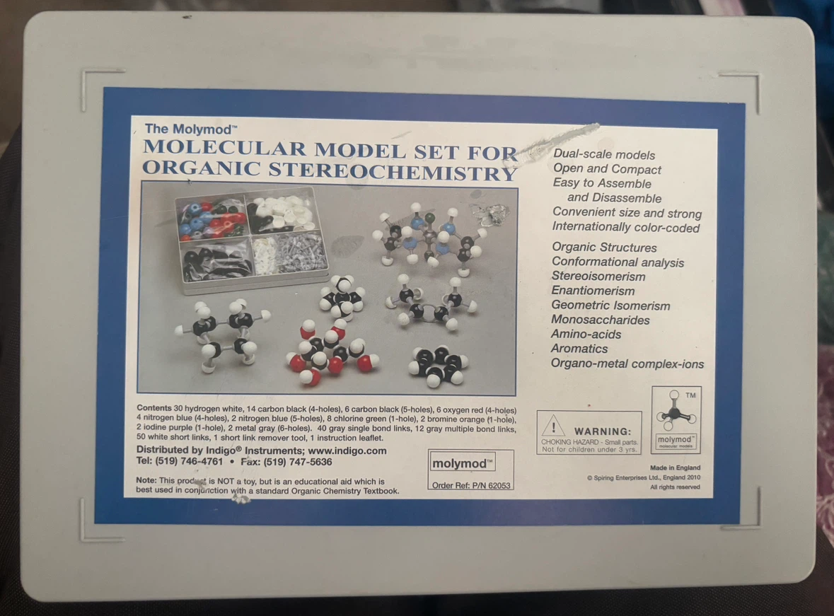 Molymod Molecular Model Set for Organic Chemistry (England)