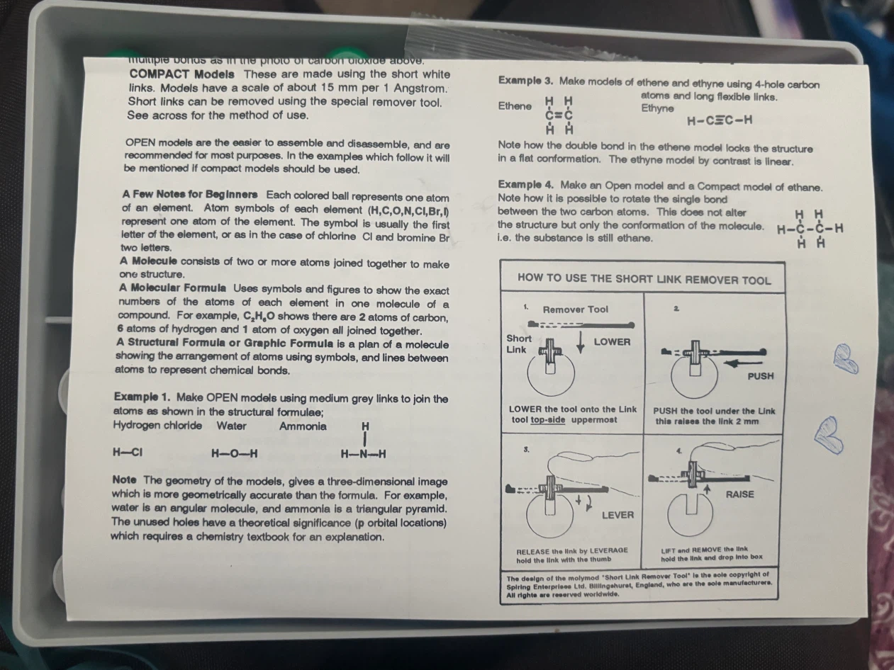 Molymod Molecular Model Set for Organic Chemistry (England) - photo 4