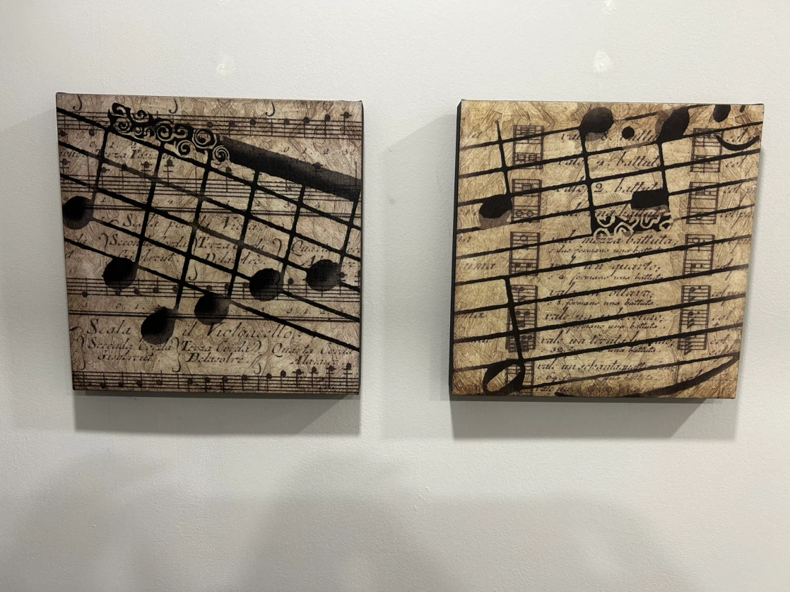Canvas Wall Art Set - Music Notes