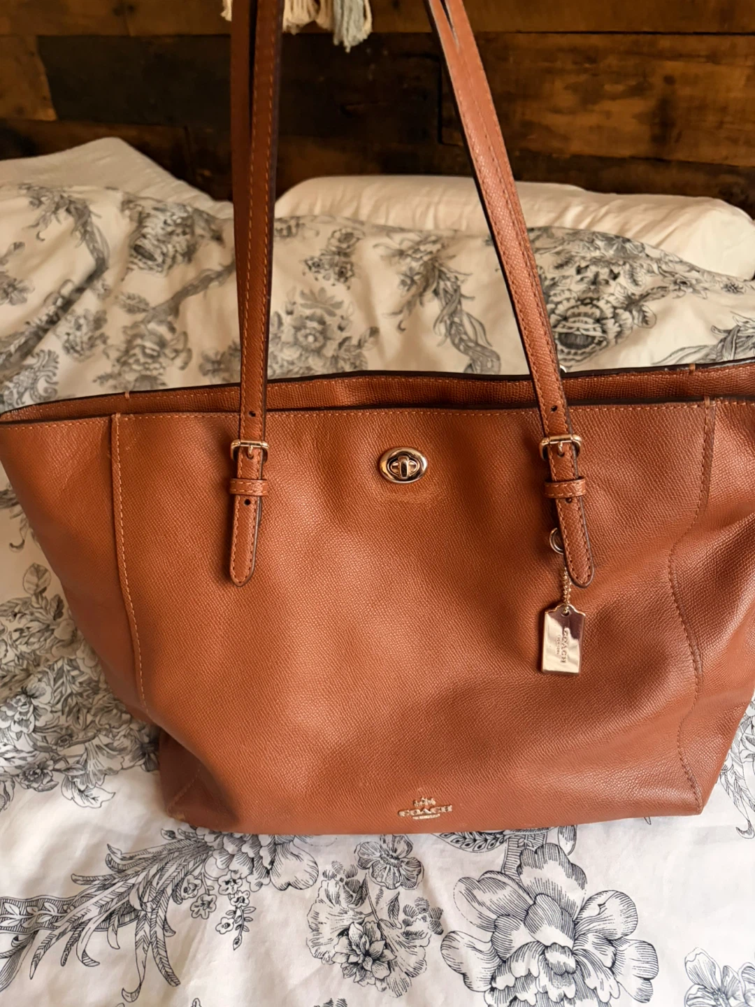 Coach Tote Bag - Brown Leather
