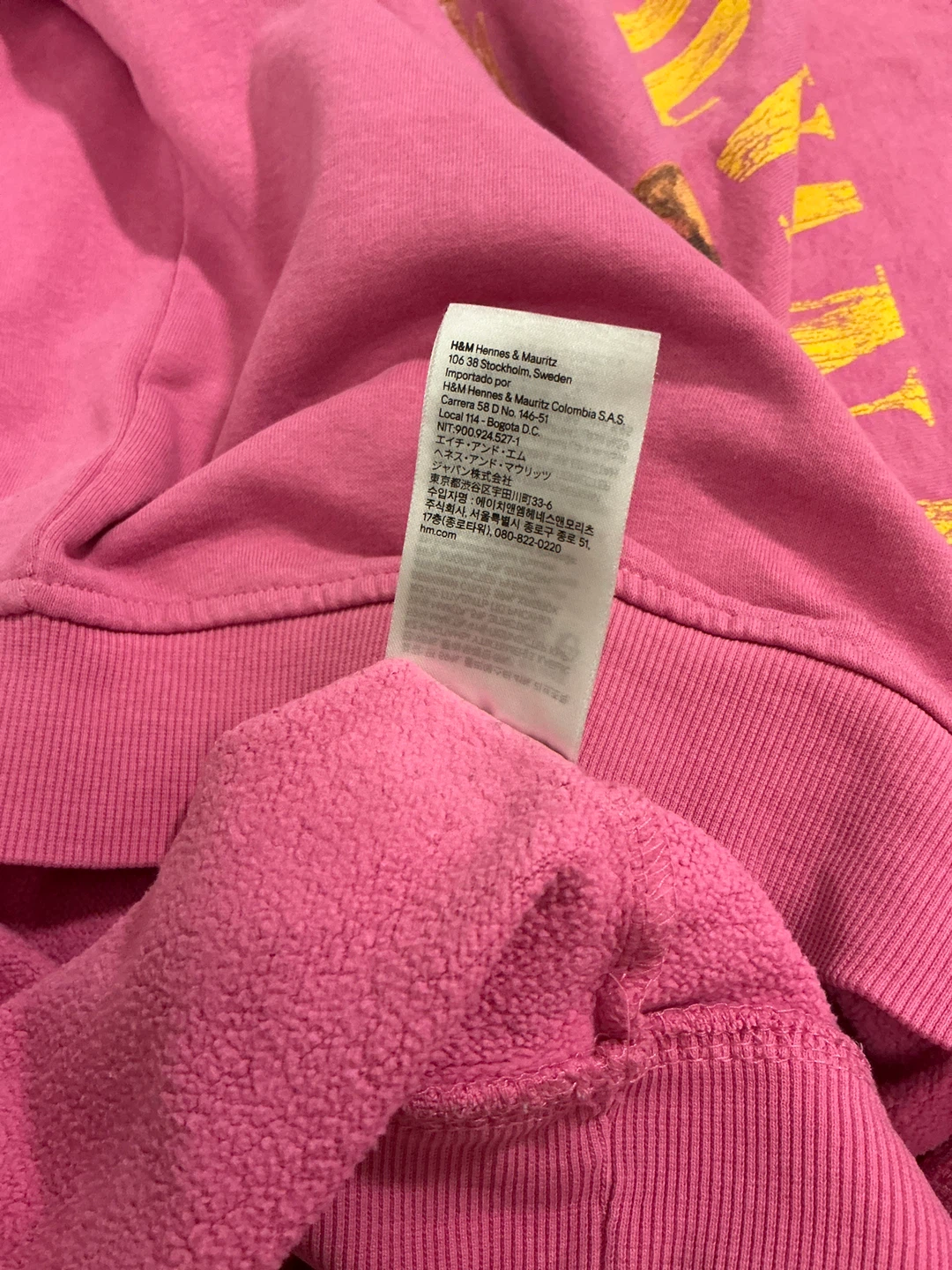 H&M Nirvana Pink Graphic Crewneck Sweatshirt - photo 2
