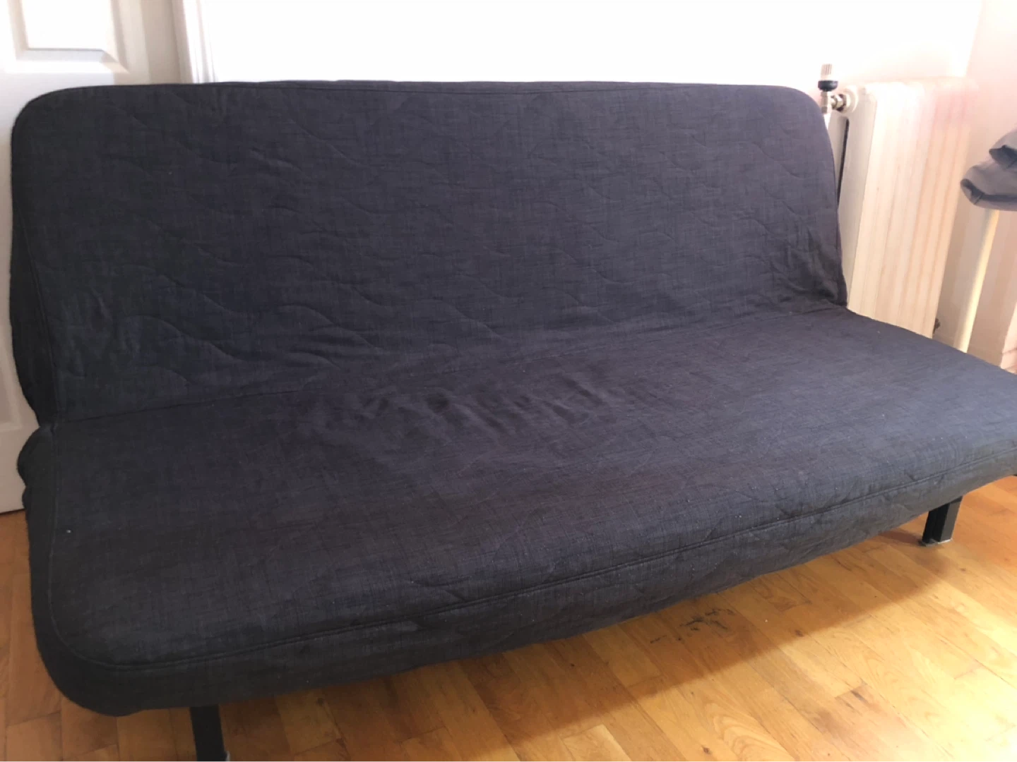 Ikea sofa bed + foam mattress +dark gray cover - photo 3