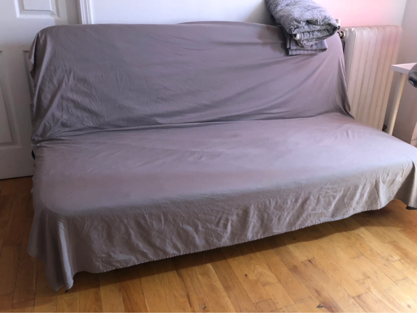 Ikea sofa bed + foam mattress +dark gray cover - photo 4