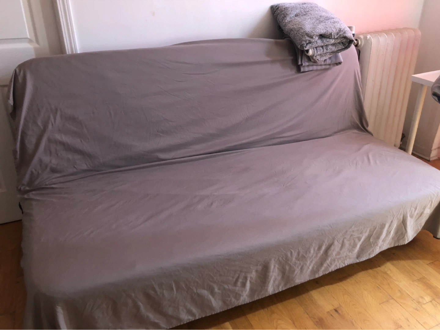 Ikea sofa bed + foam mattress +dark gray cover - photo 5