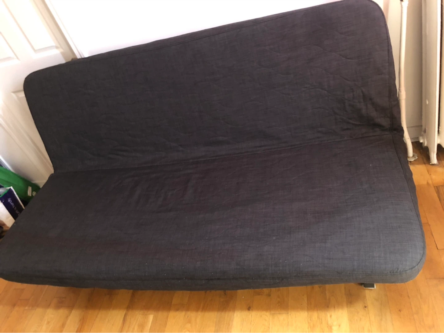 Ikea sofa bed + foam mattress +dark gray cover - photo 2