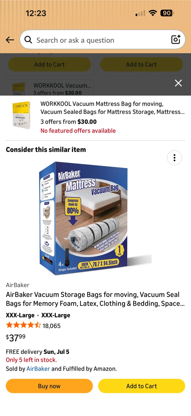 Vacuum Storage Bags - XXX-Large