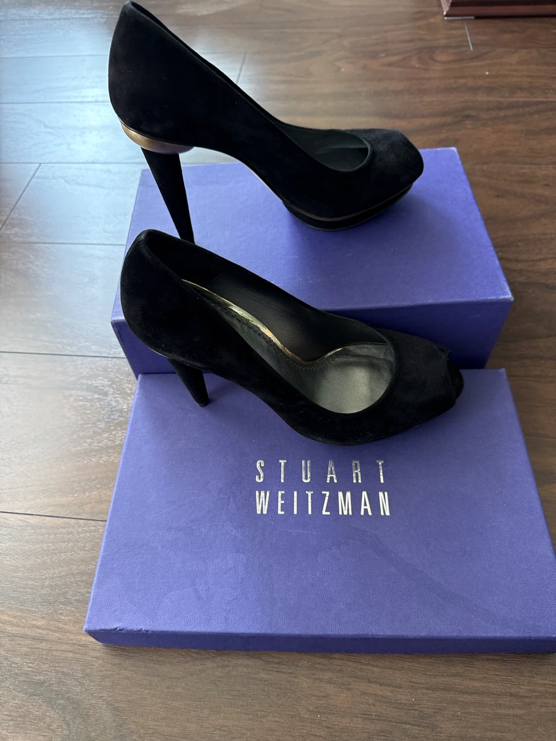 Stuart Weitzman Peep-Toe Heels - photo 4
