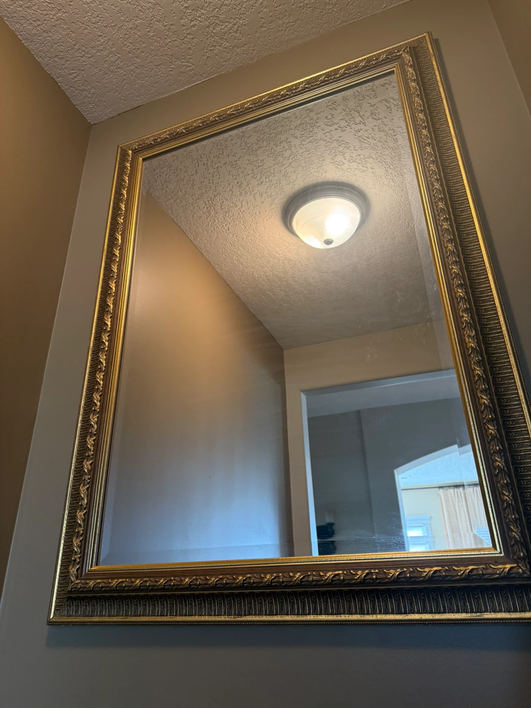 Ornate Gold Framed Wall Mirror