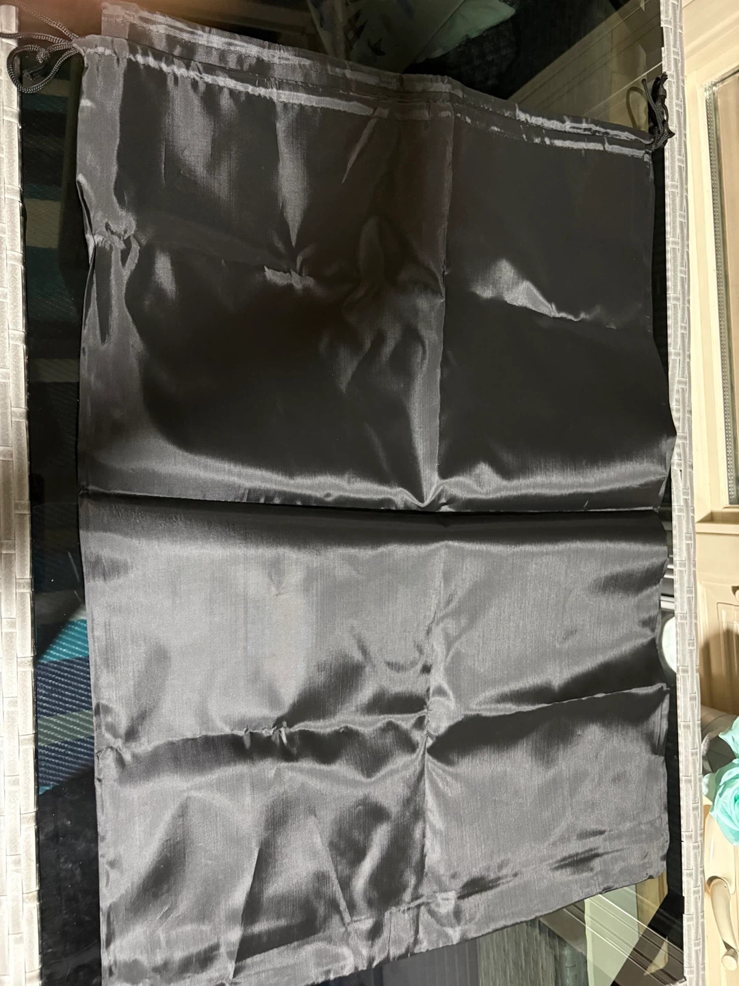 Sac de rangement gris avec cordon - photo 2