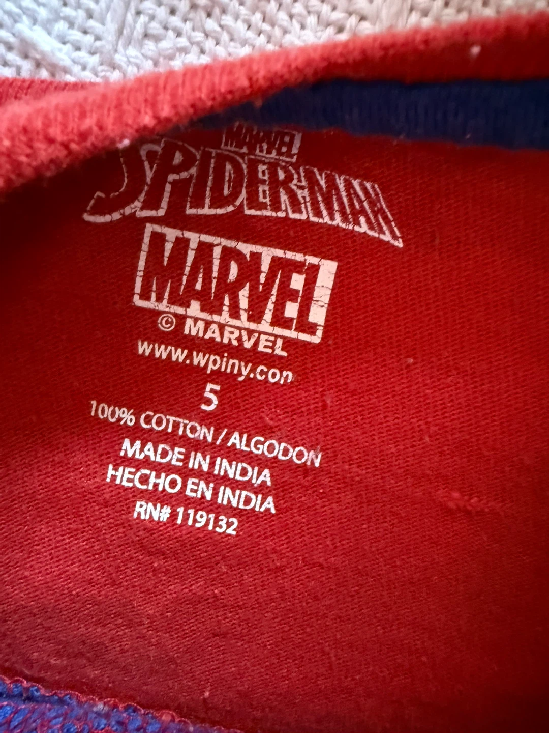 Marvel Spider-Man "Web-Slinger" T-Shirt Size 5 - photo 2