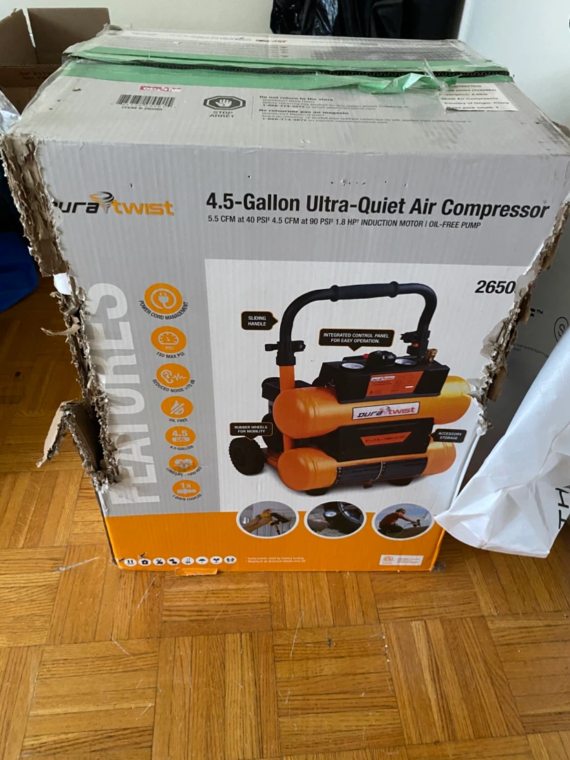 DuraSpin 4.5 Gallon Ultra-Quiet Air Compressor