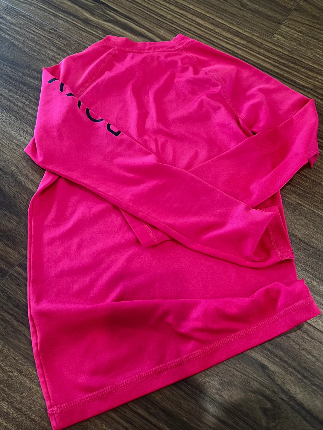 Roxy Girl Pink Long Sleeve Rash Guard - M-10 - photo 2