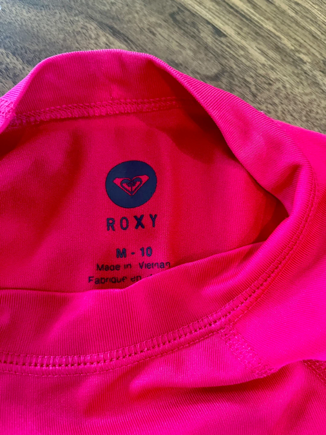 Roxy Girl Pink Long Sleeve Rash Guard - M-10 - photo 3