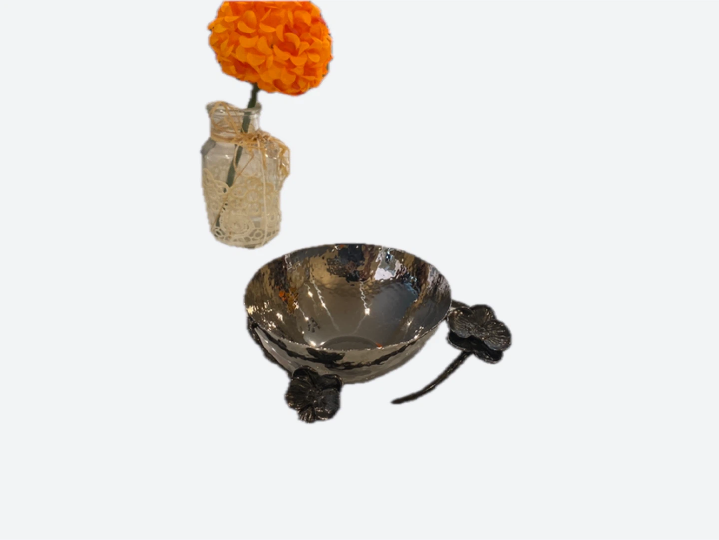 Michael Aram White Orchid Nut Bowl - photo 3