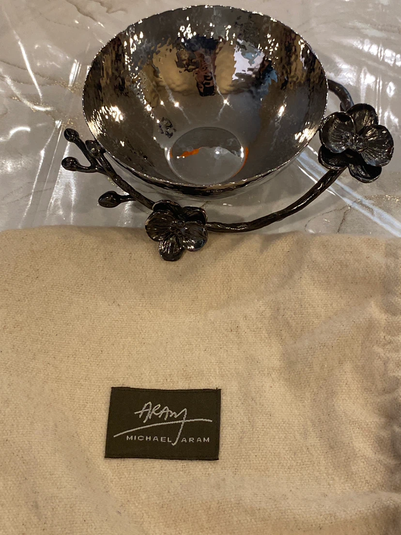Michael Aram White Orchid Nut Bowl