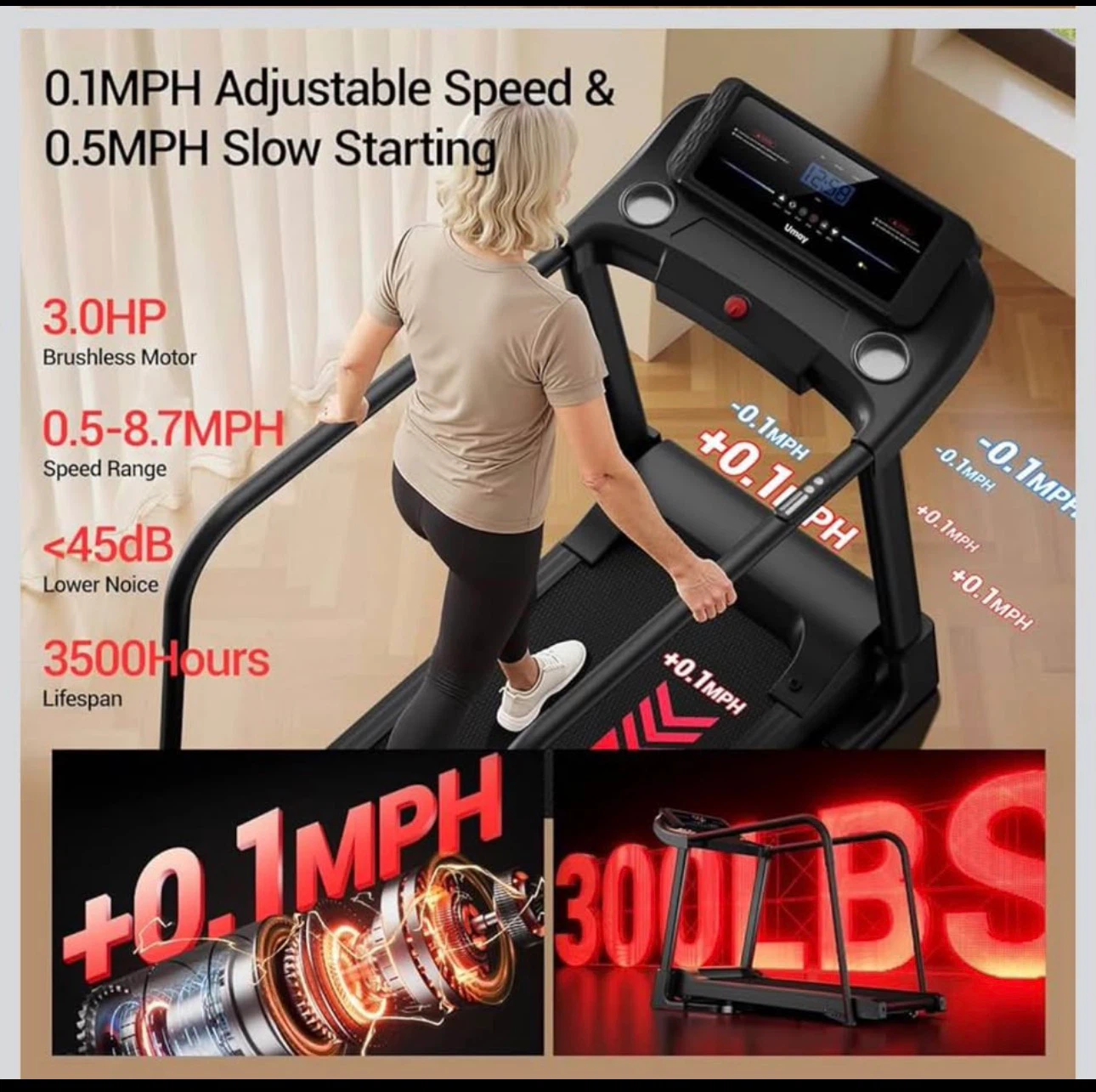 Umay Fitness Treadmill - photo 4
