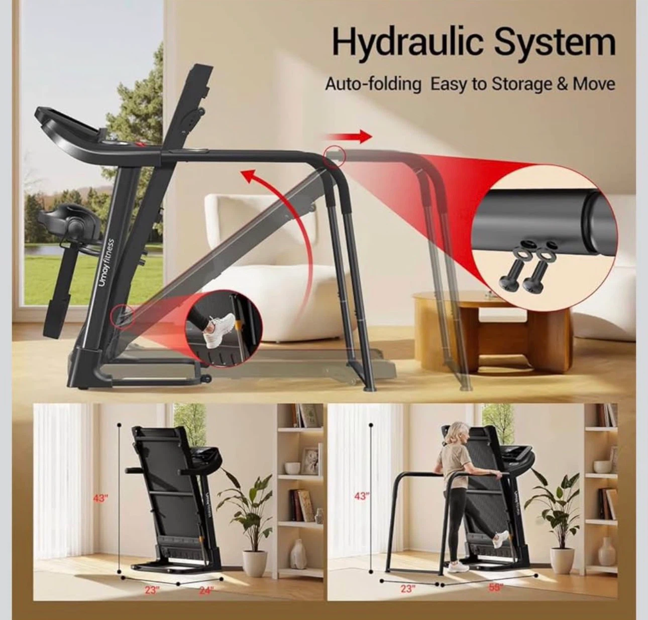 Umay Fitness Treadmill - photo 5