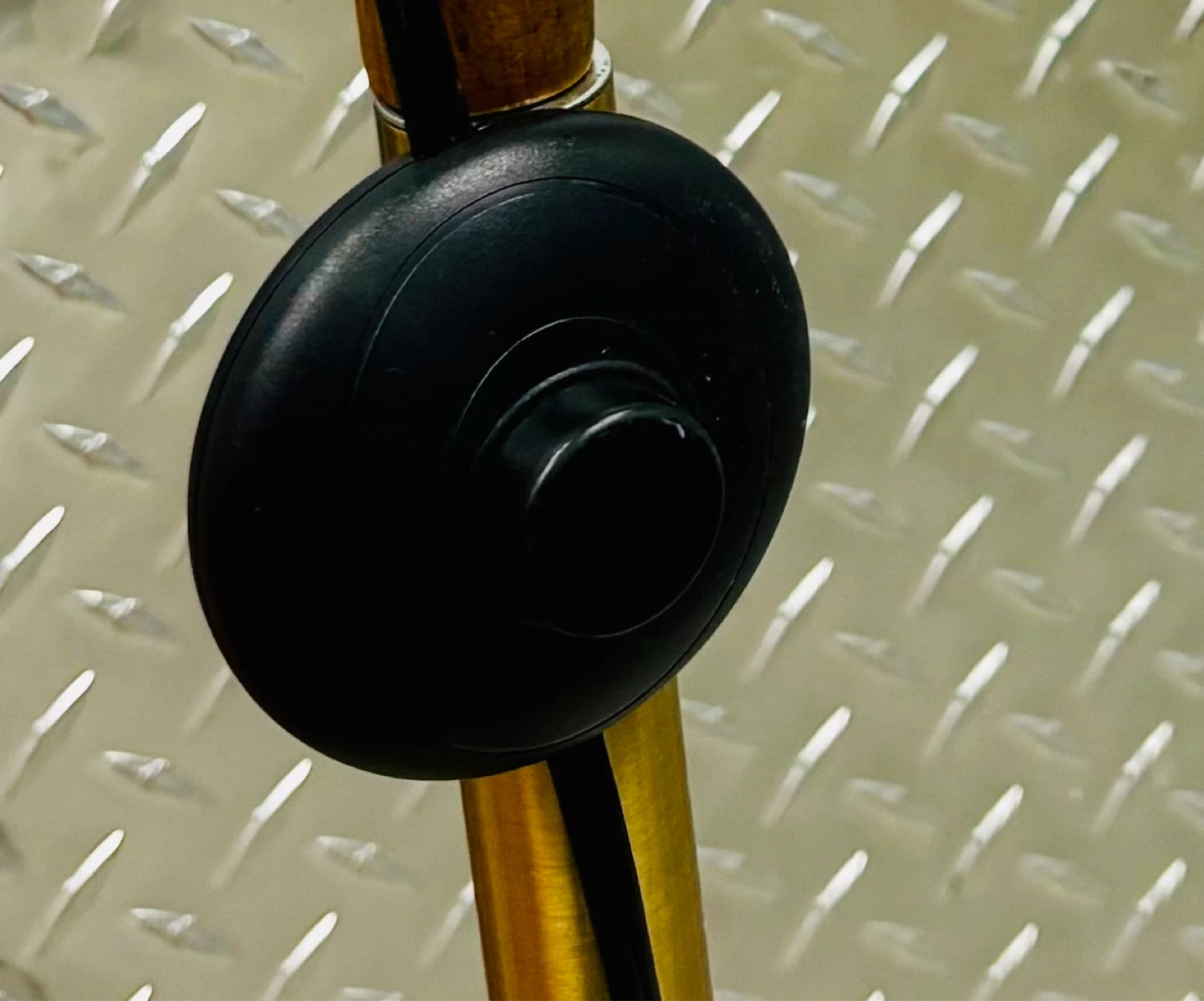 Adjustable Brass Floor Lamp with Wood Accents - photo 4
