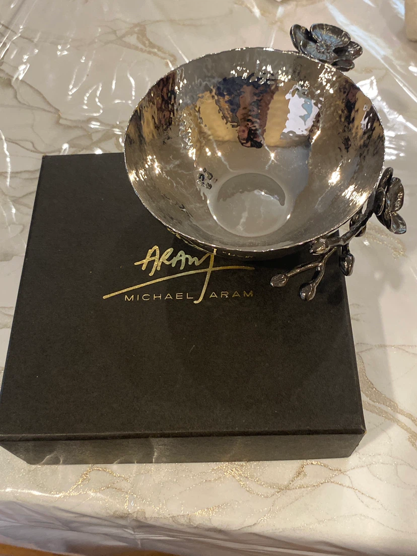 Michael Aram White Orchid Nut Bowl - photo 4