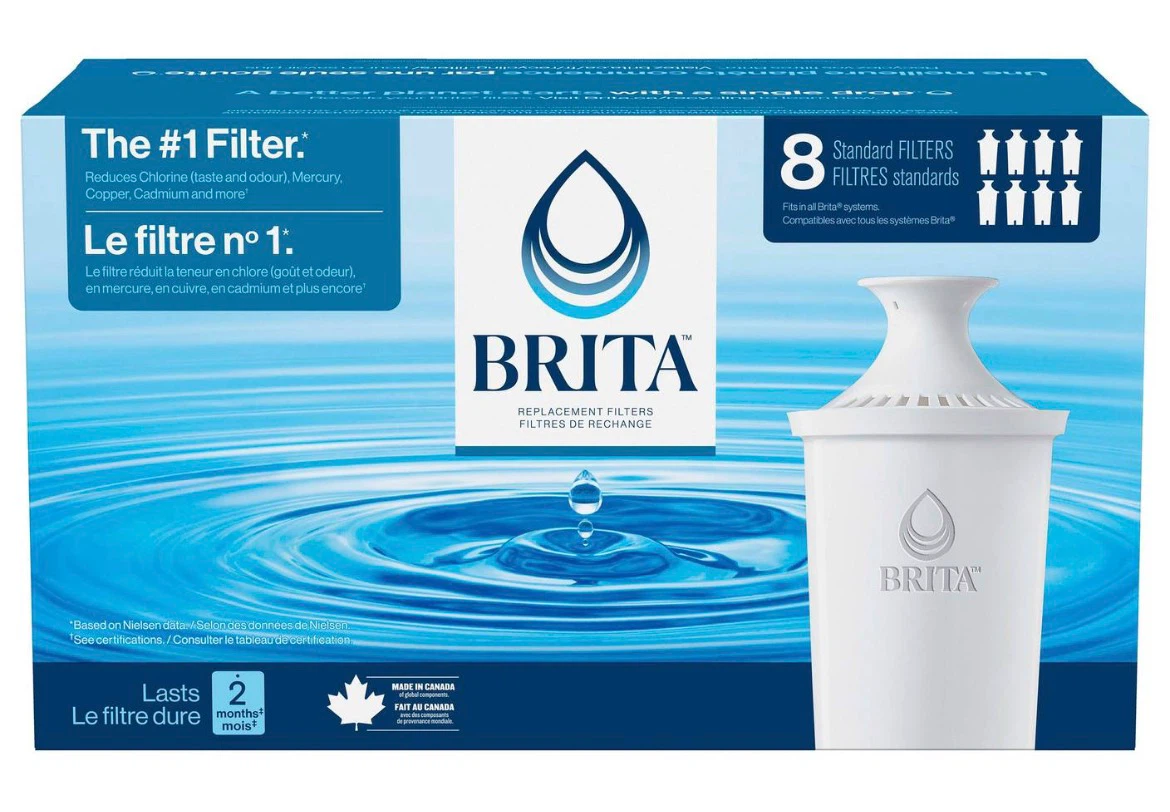 Brita Standard Replacement Water Filters - 8 Pack