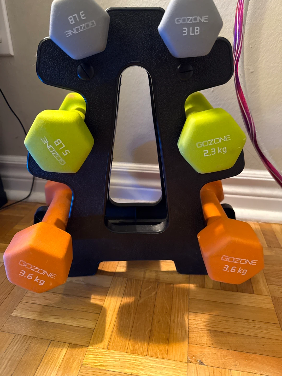 GOZONE Dumbbell Set with Rack