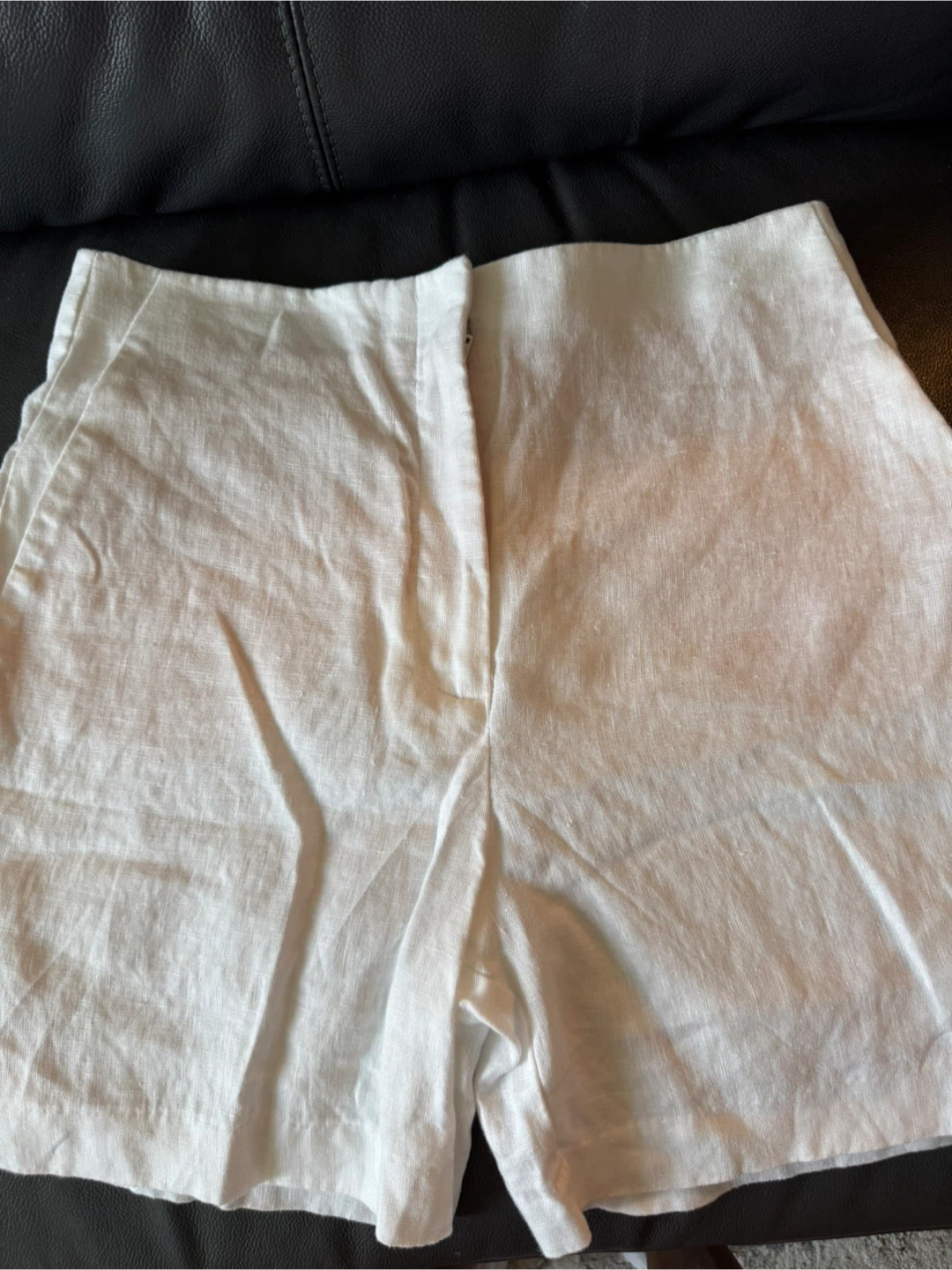 BNWT White Linen Shorts