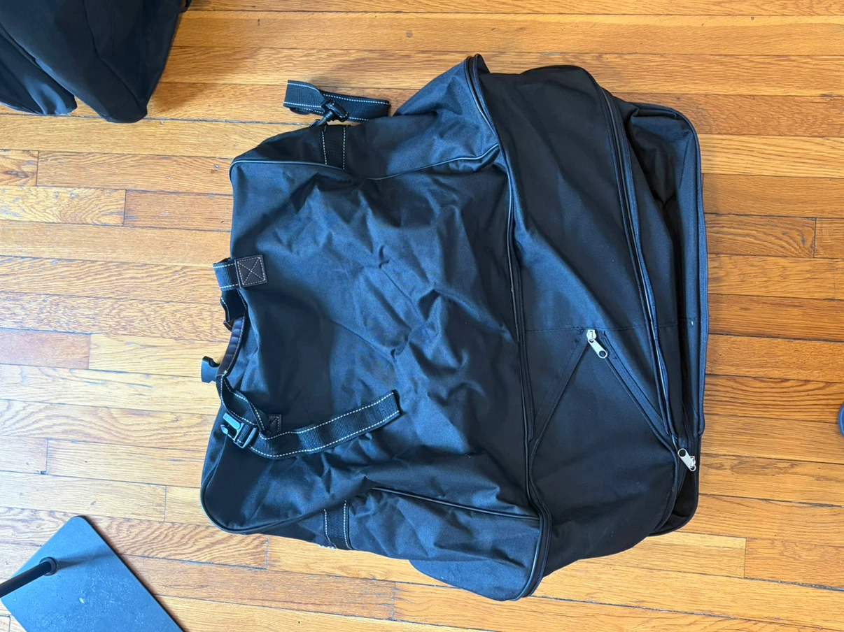 Black Duffel Bag with Wheels - photo 2