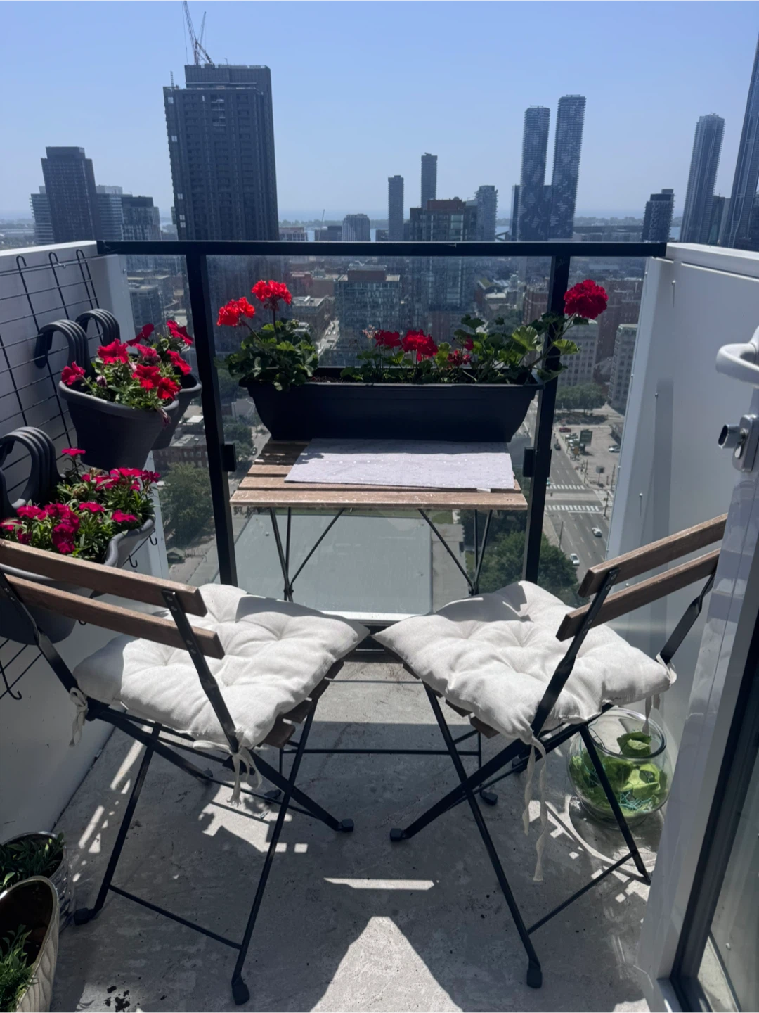 Folding Balcony Chairs and Table Set