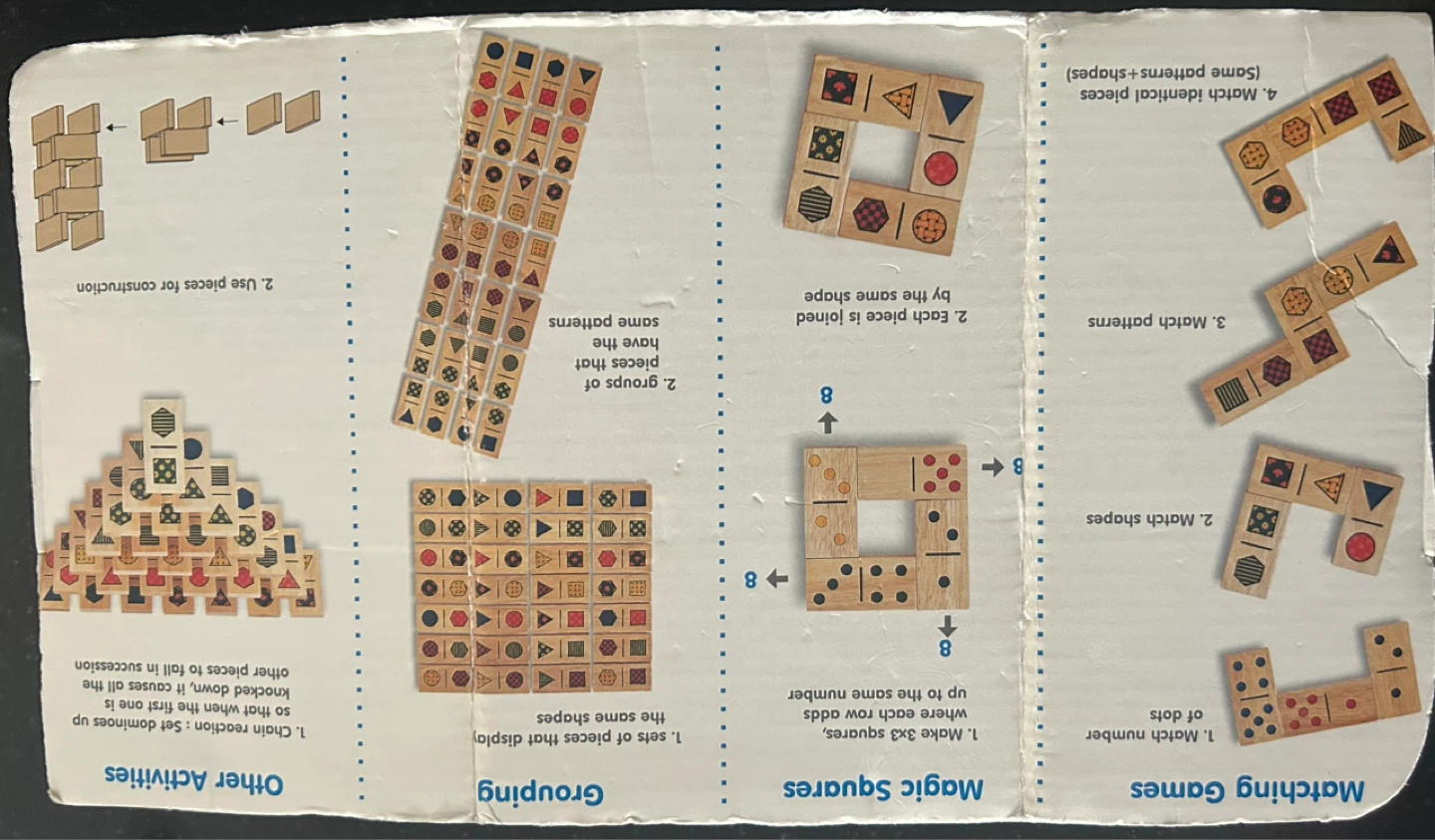 Volta Wooden Dominoes and Matching Game Set - photo 3