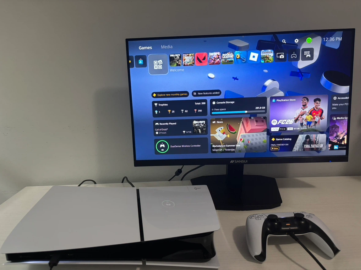 PS5 Slim Bundle – 180Hz Gaming Monitor & Turtle Beach Headset