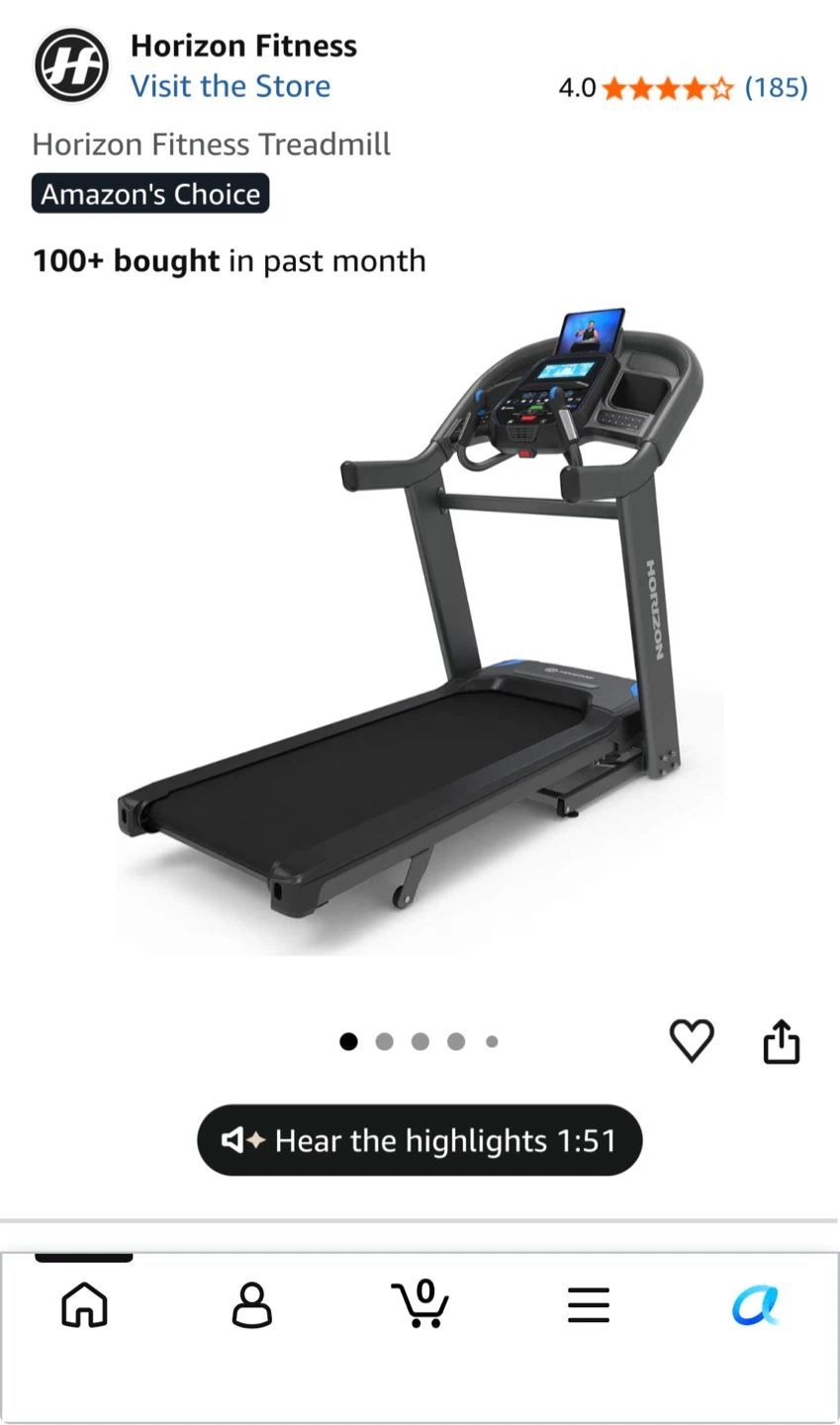 Horizon Fitness Treadmill