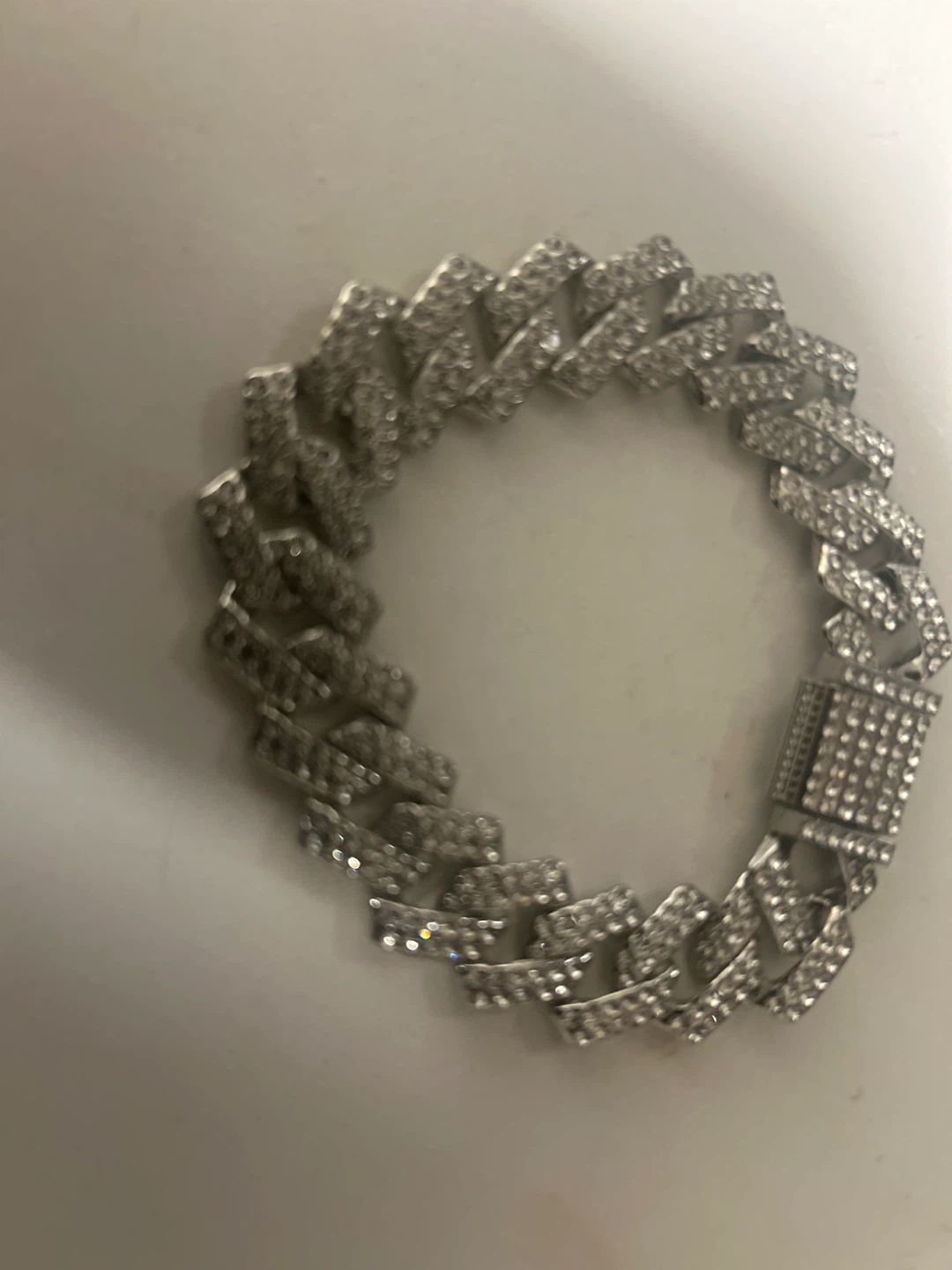 Cuban Link Crystal Bracelet - photo 2